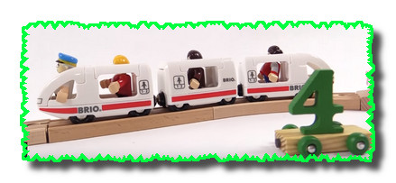 Мультфильм про поезд Брио - учим цифры 4 и 5 - развивающее видео для детей